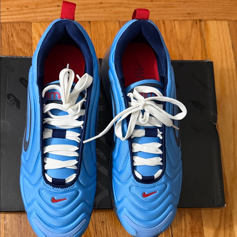 Nike Blue and Red Athletic Shoes